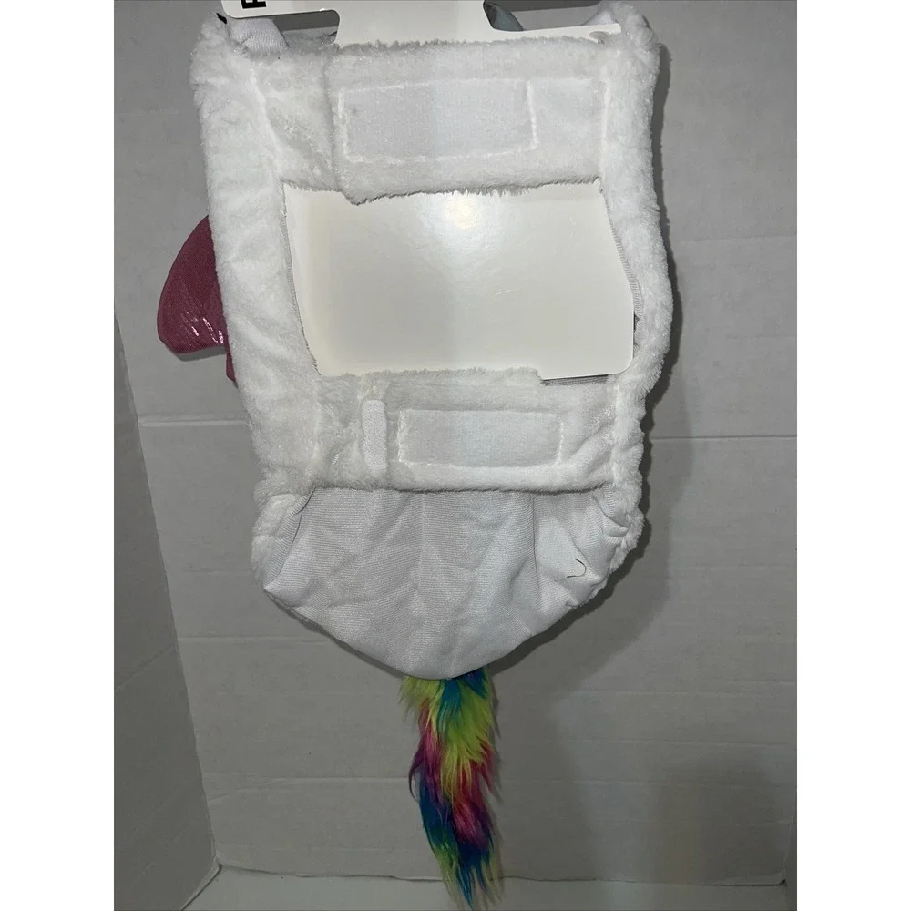 Pet Shoppe Unicorn Dog Costume White Pink Wings Rainbow Mane ML WIC 646220